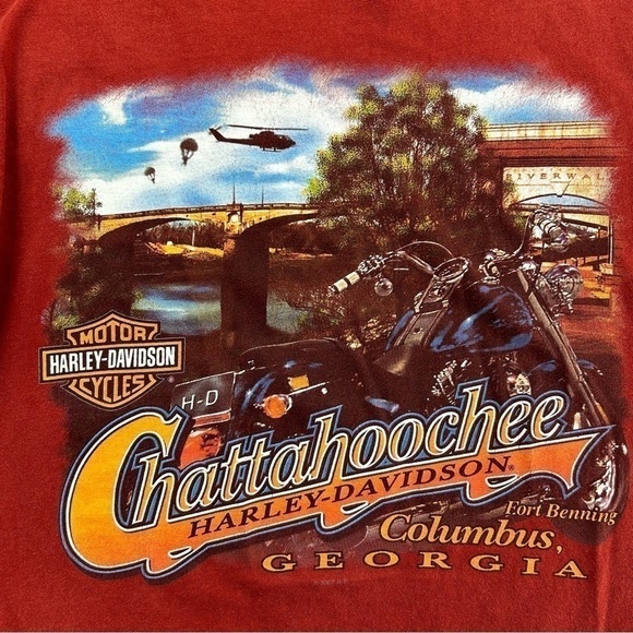 Harley Davidson Shirt Mens Large Motorcycle Riding Tee Basic HD Apparel Genuine - Picture 5 of 6